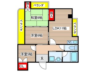 スペ－ス北屋敷の物件間取画像